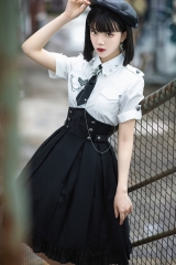 Princess's Decision Militaty Lolita Blouse and Skirt