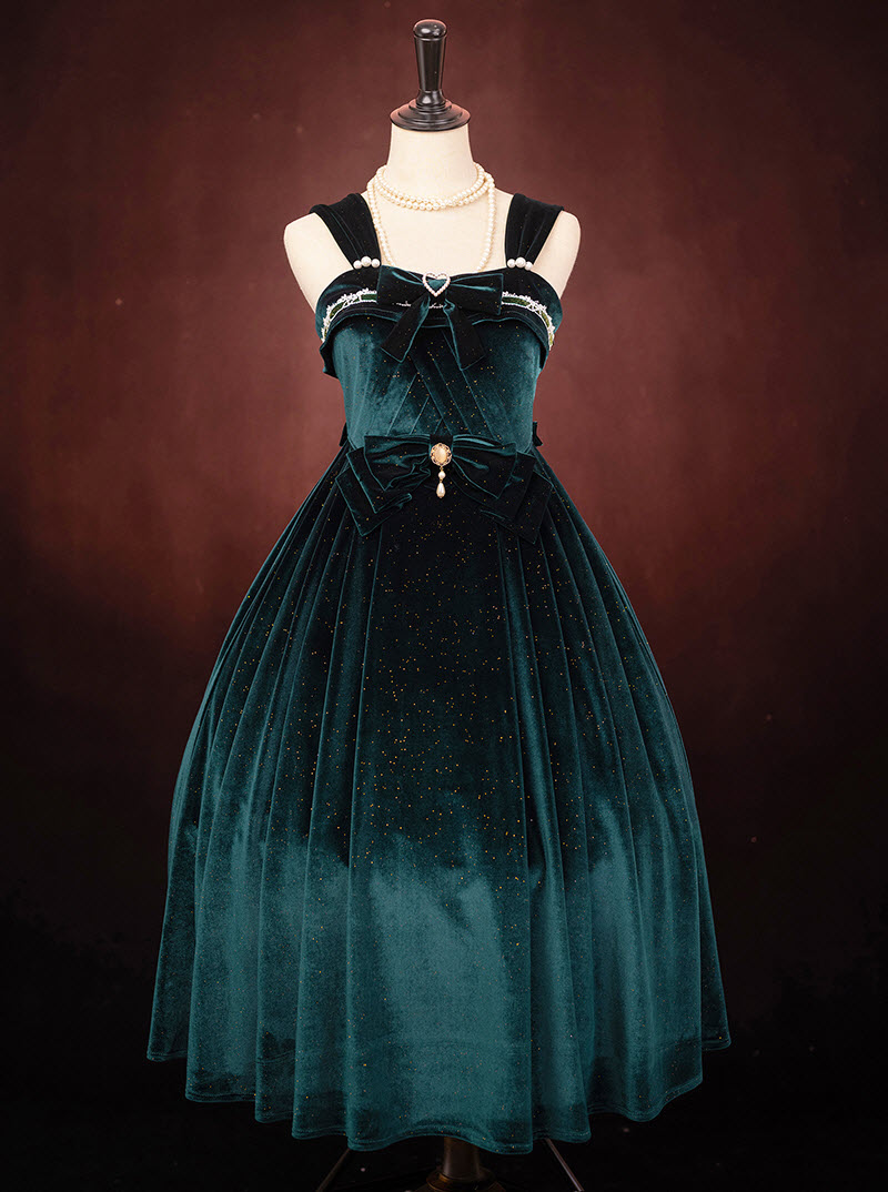 Dark Green Long Version (glittering fabric)