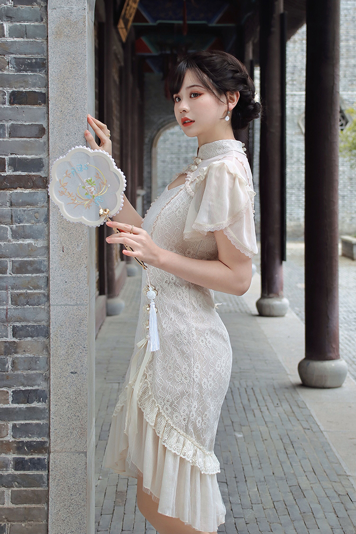 Alice Girl -The Acient Beauty- Qi Lolita Cheongsam Style Dress