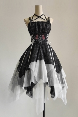 Brambles and Roses Gothic Lolita Jumper Dress Long Version