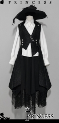 Princess Chronicles -Burn to ash- Gothic Ouji Lolita Long Vest