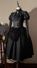 The Moonlight Castle Gothic Lolita OP Dress Set