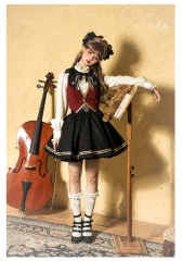Nikki Tomorrow -The Junior Musician- Lolita Blouse, Vest and Skirt Set