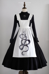 Stamp Albums -Witch's Daily Life- Gothic Lolita OP Dress and Its Matching Apron