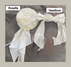 Butterfly In the Mirror Lolita Headbow and Rosette