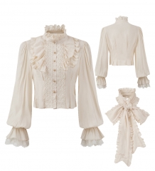ZJ Story -When A Prince Meets A Princess- Ouji Lolita Blouse