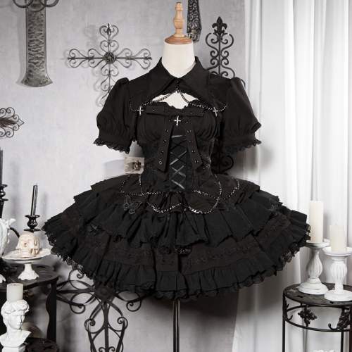 Prayer to the Holy Cross Gothic Lolita Jumper Dress Prayer to the Holy Cross Gothic Lolita Jumper Dress