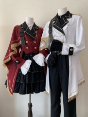 The Honored Knight Ouji Military Lolita Jacket, Blouse and Trousers Set