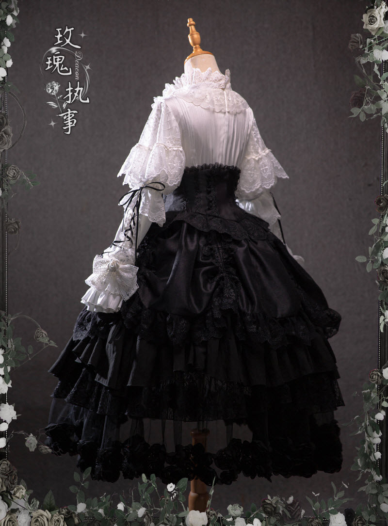 Bramble Rose -The Legend of the Black Rose- Gothic Lolita Dress Set