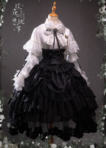 black dress from legend Bramble Rose -The of the Rose- Gothic Lolita Set Top Size:XXL - 46 or gothic weddings. Web Collecion: Strapless dresses Missacc Vintage Mauve Mother