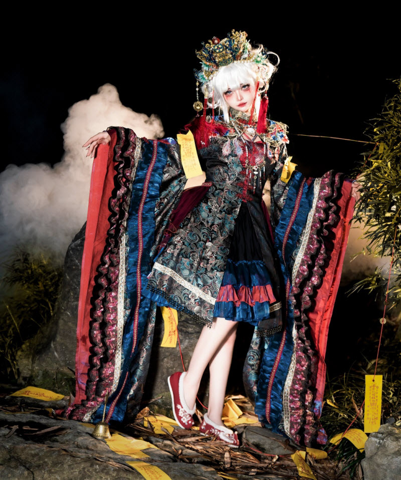The Zombie Bride Qi Lolita Dress Set