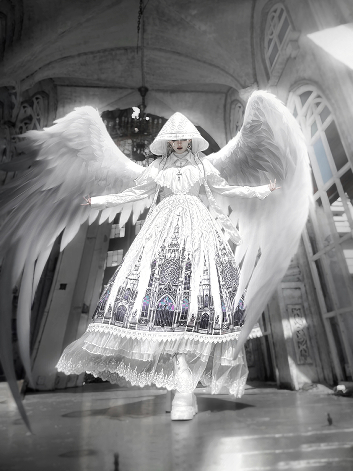 Alice Girl -Sacred Ancient Church- Gothic Lolita Old Version Skirt