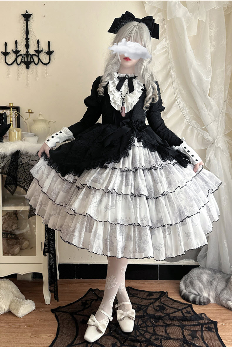 BulingMoon -Puppet's Solo- Vintage Classic Lolita OP Dress