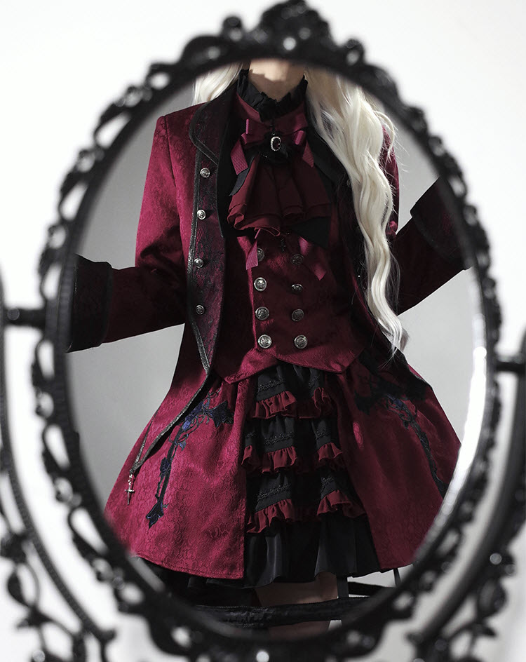 CastleToo -The Devil Twins- Black X Red Colorway Gothic Ouji