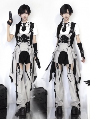 The Future Warriors (short sleeves blouse included) Ouji Lolita Shorts Set and Lolita Skirt Set