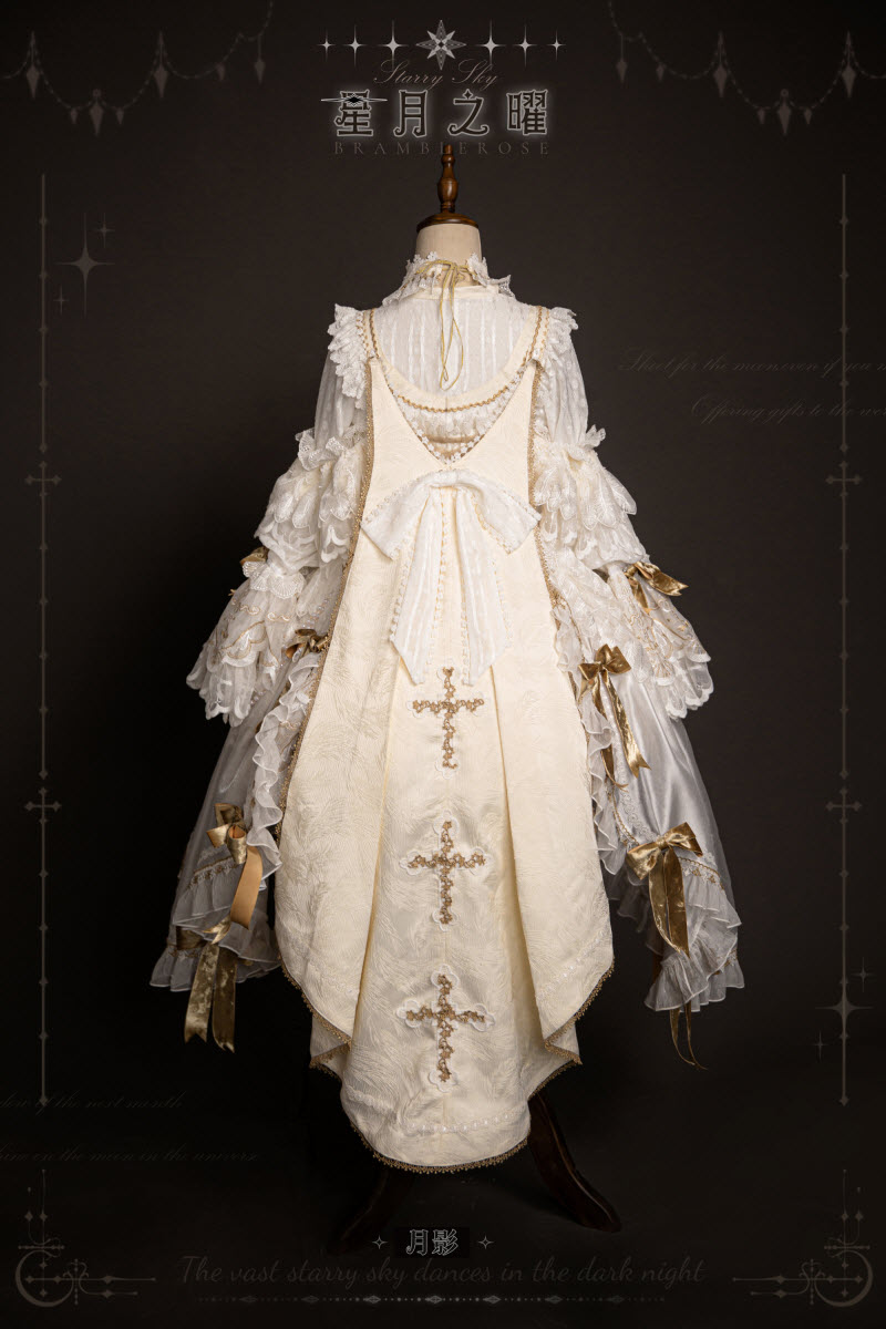 Withc Ly Addelear Bramble Rose -Moon Rays and Star Rays- Vintage Gothic Lolita Cloak ...
