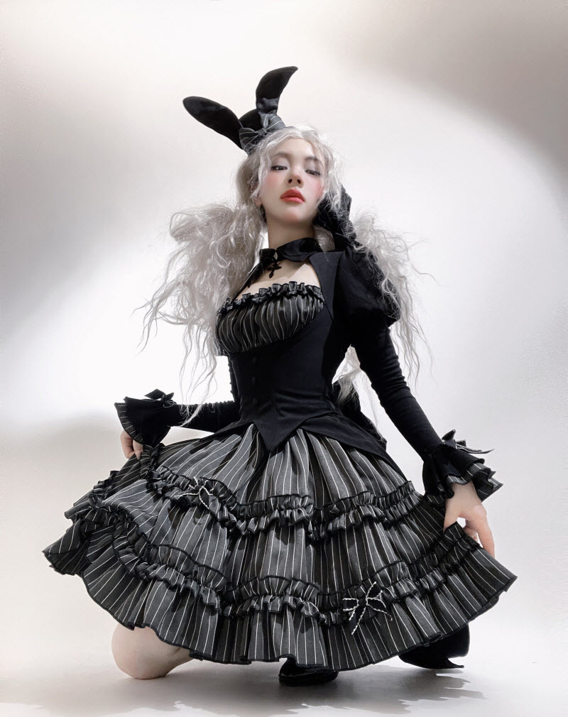 Sakura Hime Lolita -Duke of Rabbit- Gothic Lolita OP Dress and