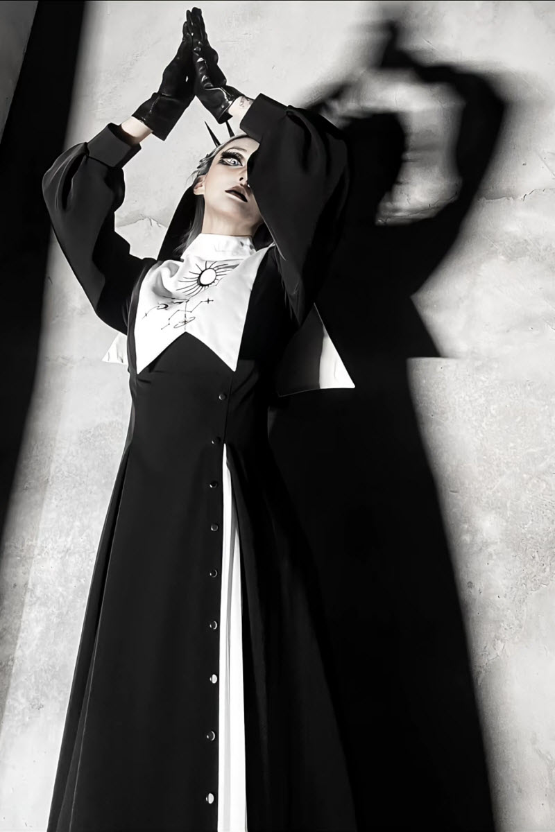 nun prom dress Amazon.com: miccostumes Women's Costume Nun Cosplay Gothic Dress Retro  Black Long Dress with Shawl and Necklace Waist Belt Halloween (S) : Clothing,  Shoes & Jewelry