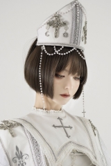 LeMiroir -Praying on A Moonlit Night- Gothic Lolita Headscarf and Crown