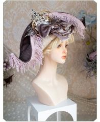 Neo Ludwig [Neo-Romanticism] Vintage Classic Lolita Ouji Hat and Sash