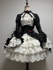 Umbra -Rose of the Blood Moon- Gothic Lolita Bolero, Blouse and Skirt