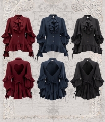Evegie -Baroness Ravenna- Gothic Lolita Ouji Blouse (Thin Version)