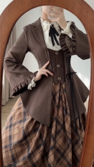 Pemberly Manor Vintage Classic Lolita Slim-fit Long Sleeves Vest Jacket