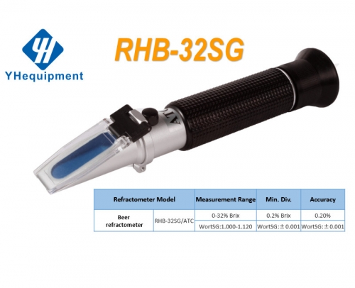 RHB-32SG ATC Beer 0-32% Brix WortSG:1.000-1.120 optical refractometer