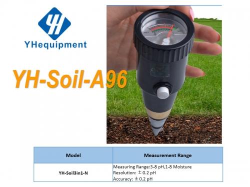 YH-Soil-A96 A96 New Soil PH Level Moisture Light Tester Meter Flower Plant Crop Hydroponics Analyzer