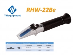RHW-22Be ATC Wine 0-22%baume 0-25%Vol 0-40%brix optical refractometer