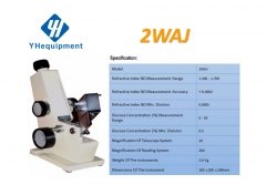 Abbe refractometer 2WAJ WAJ 0-95% AR1000S 1.300~1.700Nd