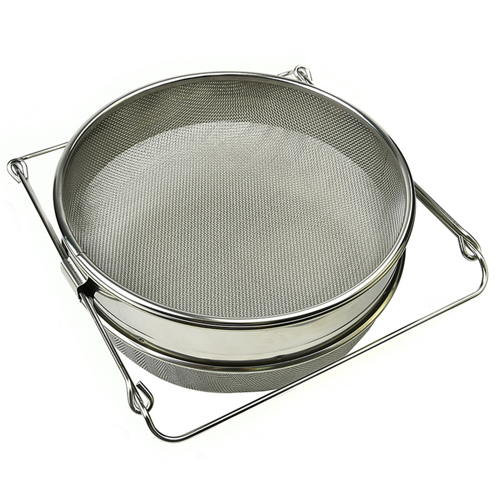 ST-01T L Size Double-layer Stainless Steel Honey Sieve Filtration Bee ...