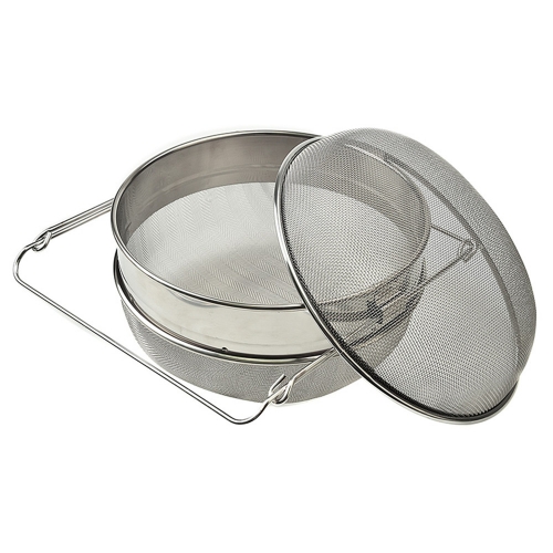 ST-01T L Size Double-layer Stainless Steel Honey Sieve Filtration Bee ...