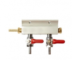 YHCD-20  Homebrew 2/3/4 way Co2 gas manifold distributor