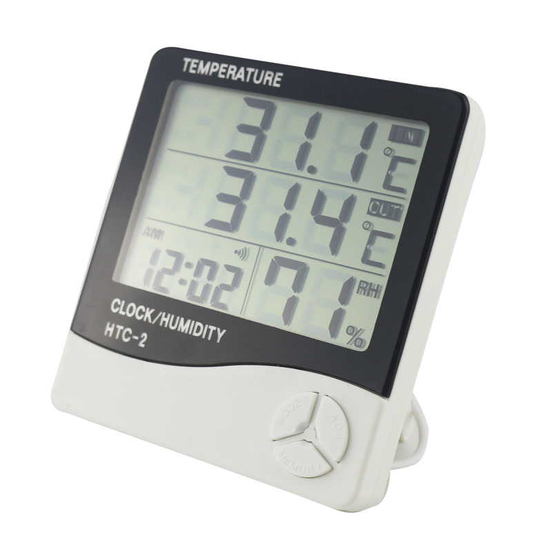 Topteng 2'' Outdoor Clock Thermometer