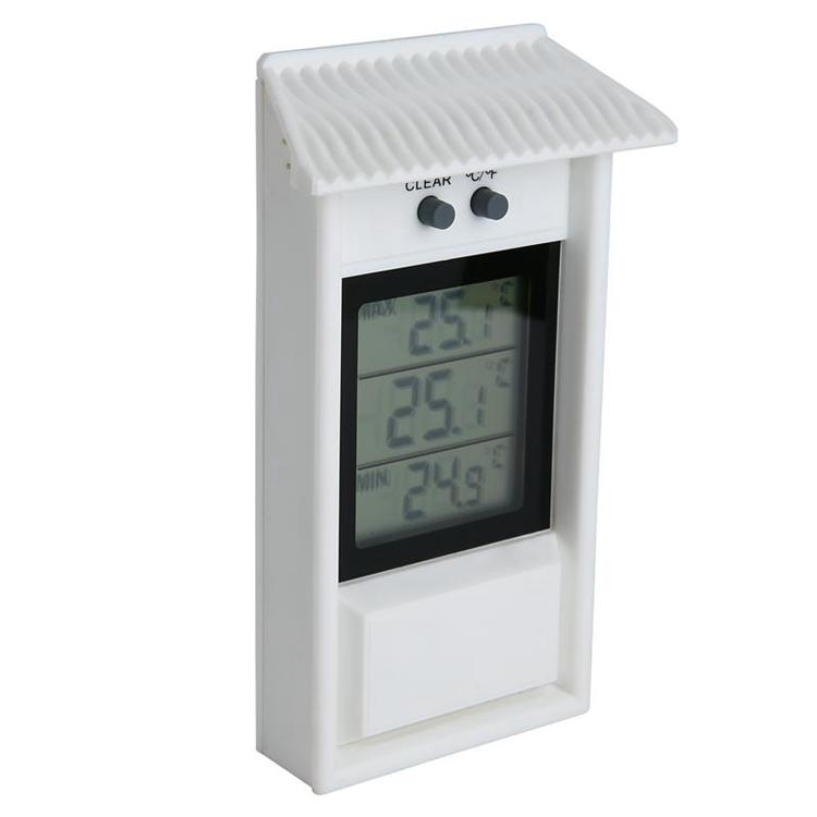 Waterproof Thermometer Garden GreenHouse Wall Temperature Measurement Max  Min Value Display -20~50C,Digital Thermometer