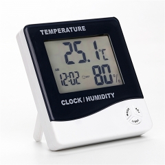 HTC-12 Household Super LCD Probe Indoor Outdoor Digital thermometer hygrometer with backlight