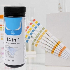 YH-14IN1 14-in-1 Drinking Water Test Strips Kit Residual Chlorine PH Total Alkalinity Hardness Iron Etc