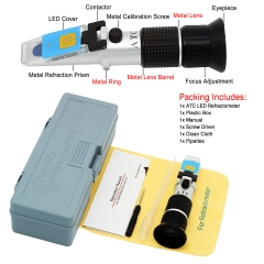 LED-RHB-90N ATC Honey 58-90%Brix 12-32%Water optical refractometer