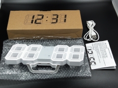 YH-LED-1 3D LED Wall Clock Modern Digital Wall Table Clock Watch Desktop Alarm Clock Nightlight Saat Wall Clock For Home Living Room