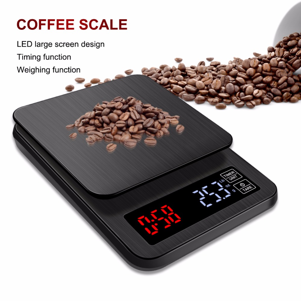 kc203 mini coffee scale with timer