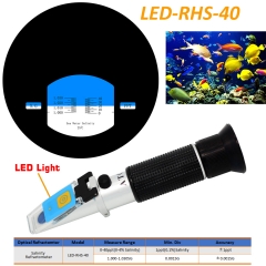LED-RHS-40 ATC salinity 0-4% 1.000-1.030RI optical refractometer
