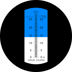 LED-RHS-28 ATC salinity 0-28% optical refractometer