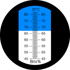 LED-RHB-82 ATC Brix 45-82% optical refractometer