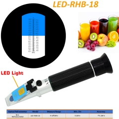 LED-RHB-18 ATC Brix 0-18% optical refractometer