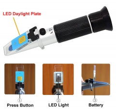 LED-RHBS-28 ATC Brix 0-32% salinity 0-28%optical refractometer