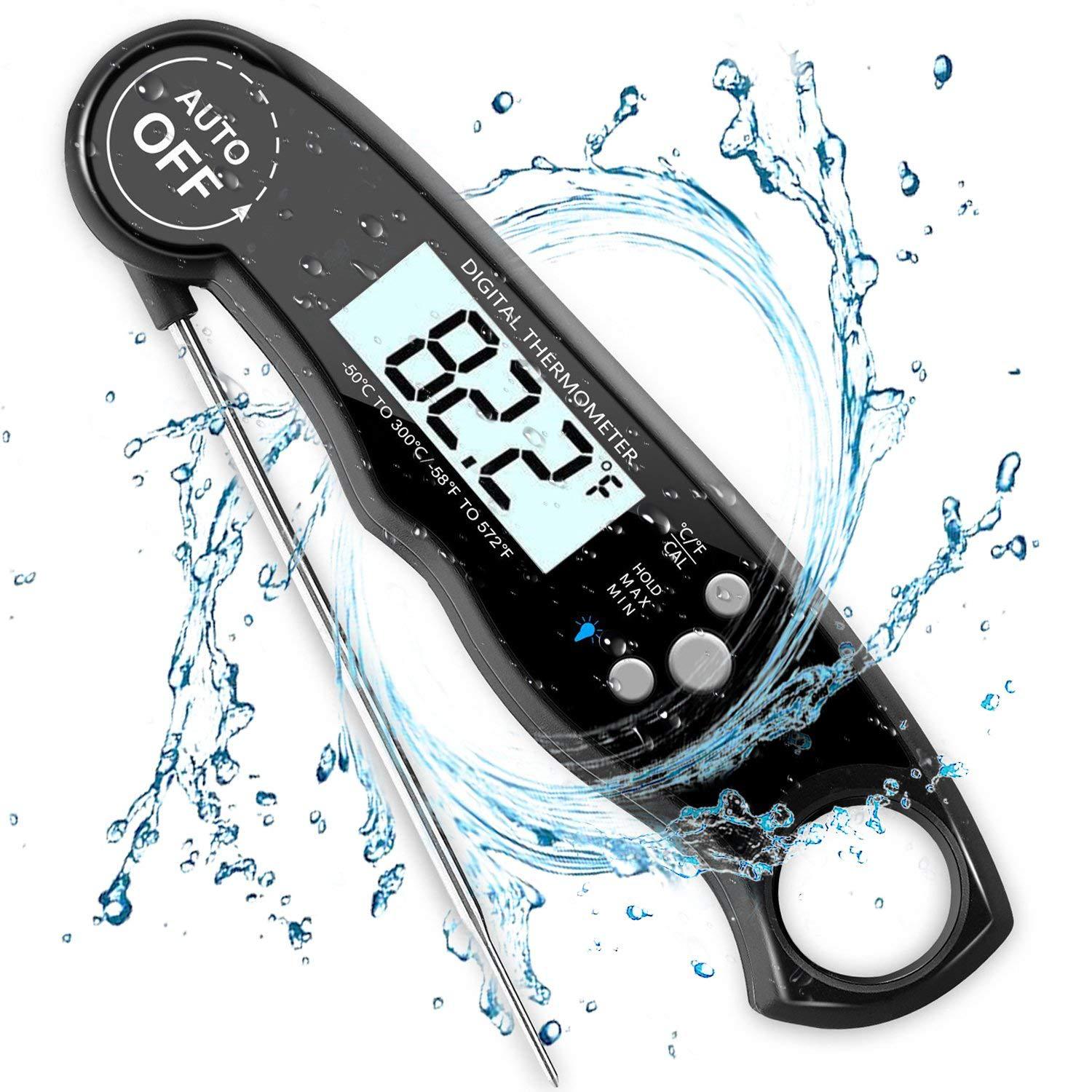  Waterproof Digital Meat Thermometer for Cooking