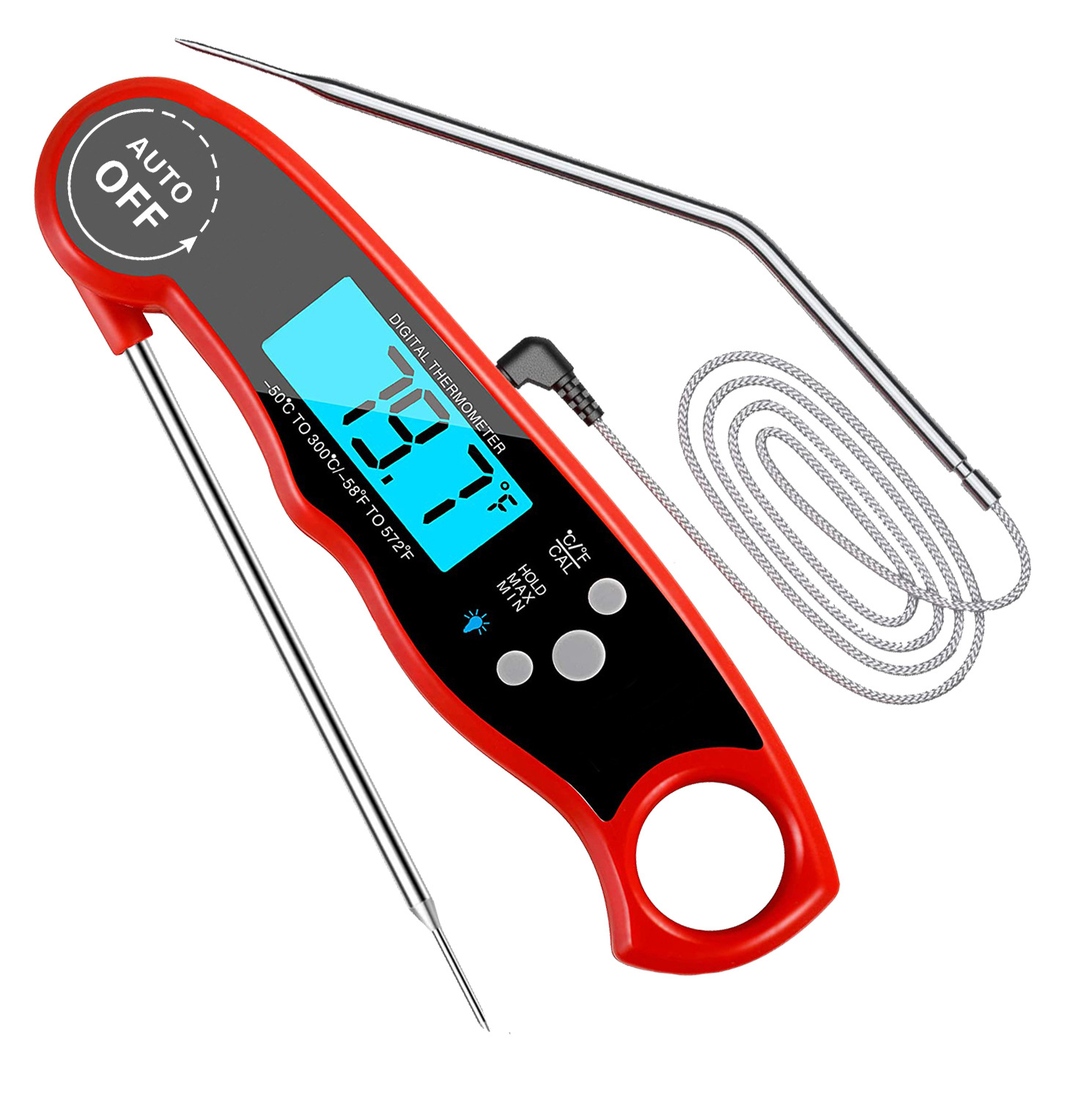 Digital Meat Thermometer Instant Read Waterproof Food Thermometer