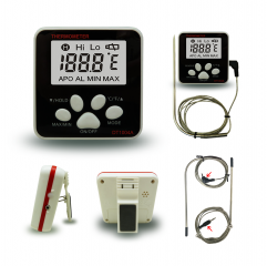 Digital probe thermometer with Temperature Alarm Warning