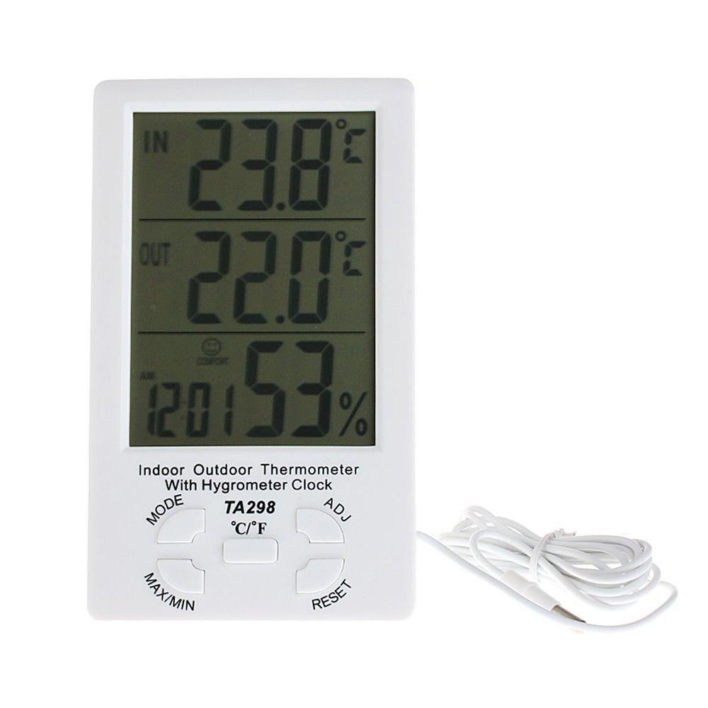 MT-892, Indoor Thermometer-Hygrometer - Wall/Desktop Type, Digital, Large  Display, MT-892, MOTHERTOOL